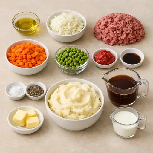 Ingredients for Classic Shepherd's Pie