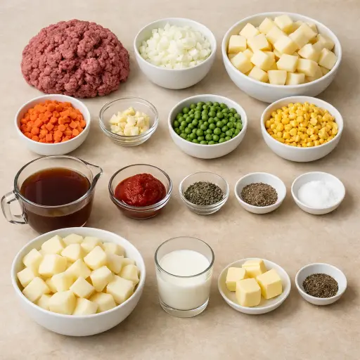 Ingredients for Classic Shepherd’s Pie