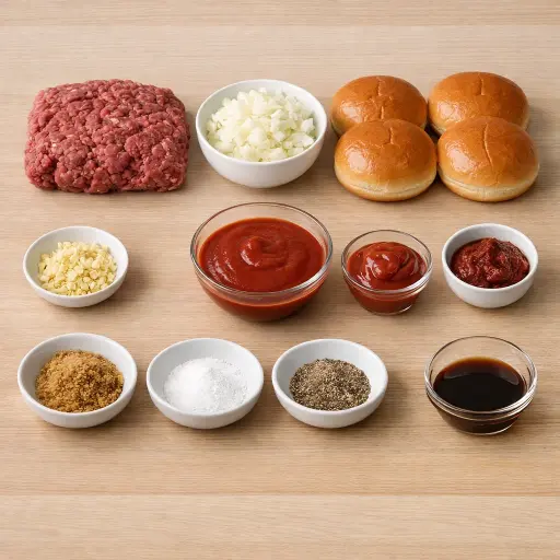 Ingredients for Classic Sloppy Joes