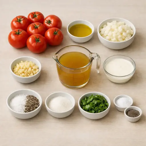 Ingredients for Classic Tomato Soup