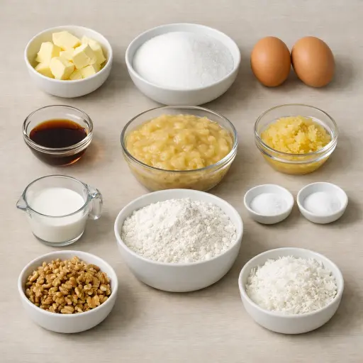 Ingredients for Classic Tropical Banana Nut Bread