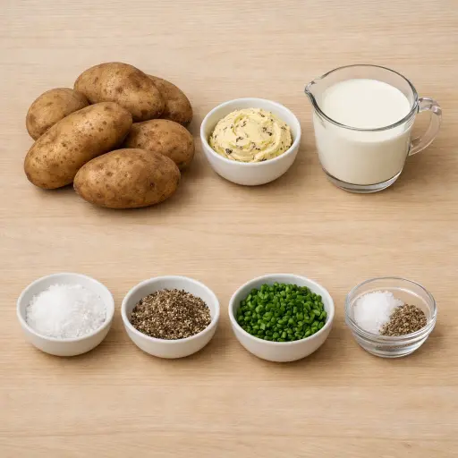 Ingredients for Classic Truffle-Infused Mashed Potatoes
