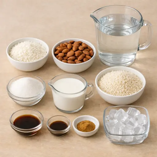 Ingredients for Coconut Almond Horchata