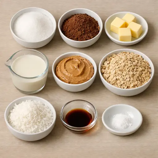 Ingredients for Coconut Almond No-Bake Bites