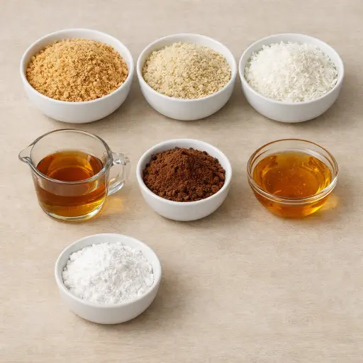 Ingredients for Coconut Almond Rum Balls
