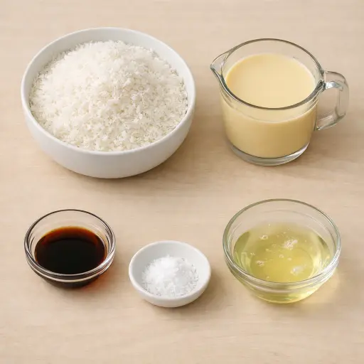 Ingredients for Coconut Macaroons