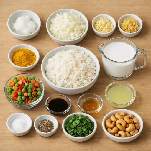 Ingredients for Coconut Turmeric Fried Rice