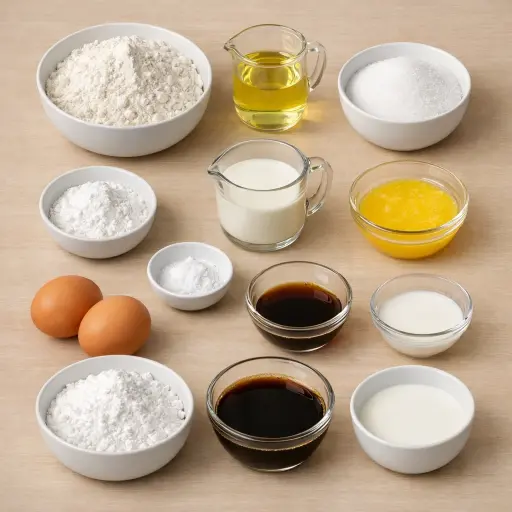 Ingredients for Coffee-Glazed Donuts