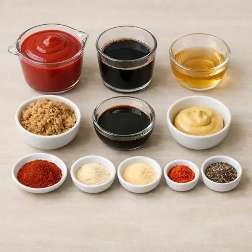 Ingredients for Coffee-Infused BBQ Sauce