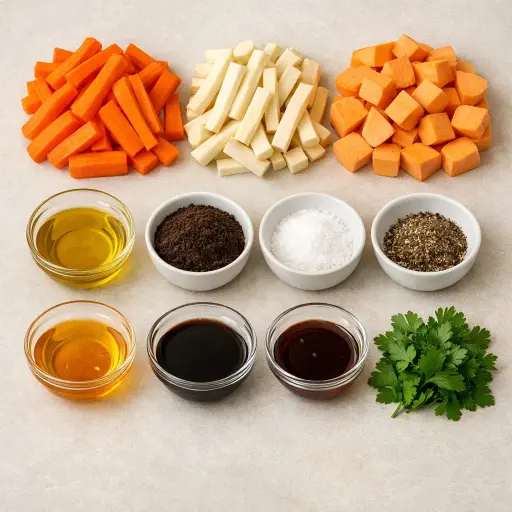Ingredients for Coffee-Roasted Vegetables