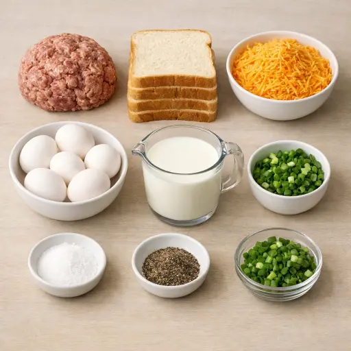Ingredients for Countryside Sunrise Casserole