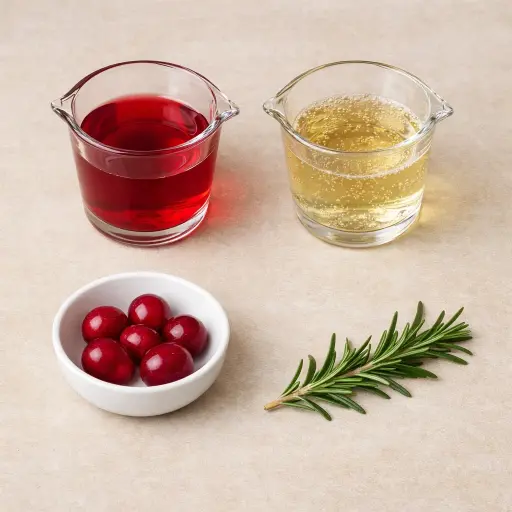 Ingredients for Cranberry Mimosa