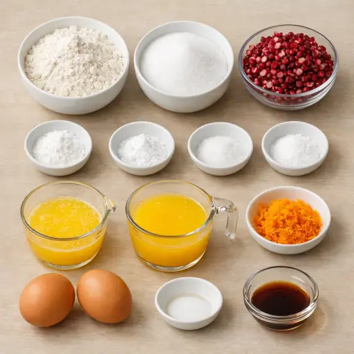 Ingredients for Cranberry Orange Bread