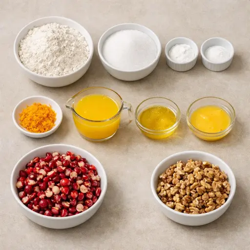 Ingredients for Cranberry Orange Delight