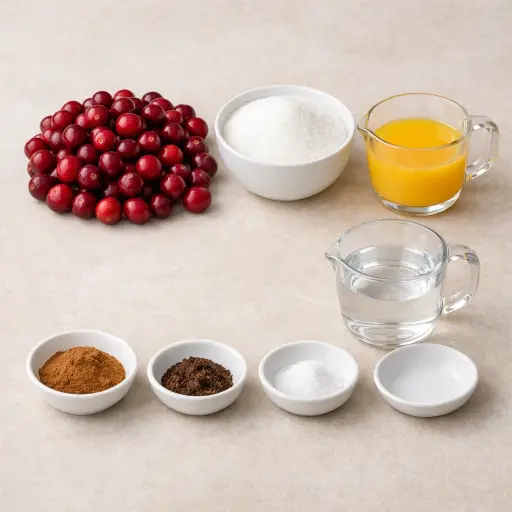 Ingredients for Cranberry Sauce