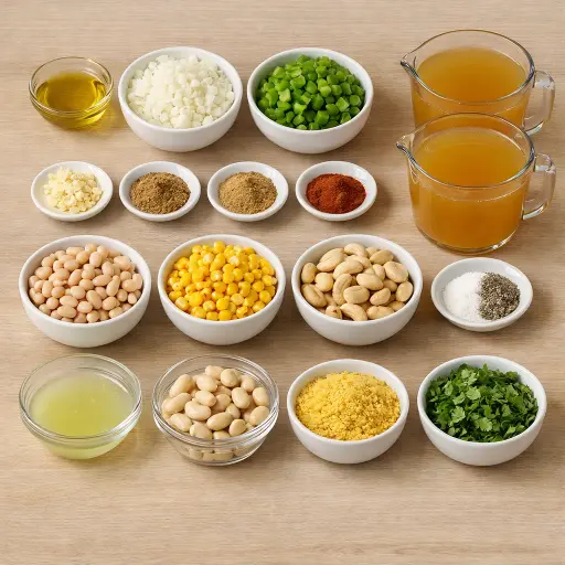 Ingredients for Creamy Cashew White Chili