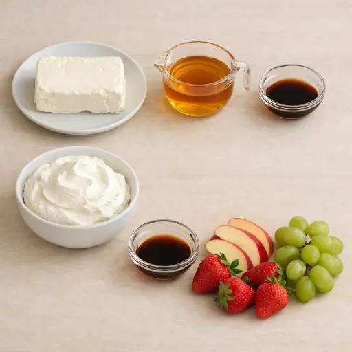Ingredients for Creamy Fruit Delight