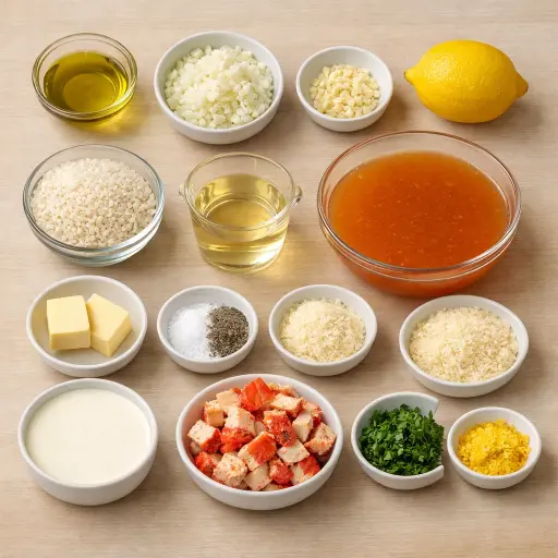 Ingredients for Creamy Lobster Risotto