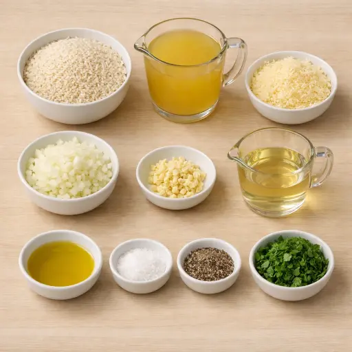 Ingredients for Creamy Risotto