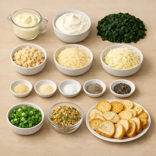Ingredients for Creamy Spinach Delight