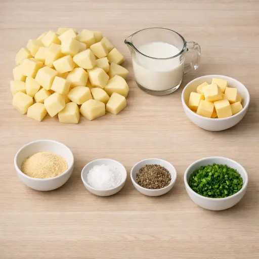 Ingredients for Creamy Vegan Mashed Potatoes