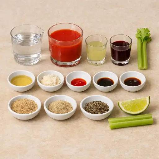 Ingredients for Crimson Dawn Martini