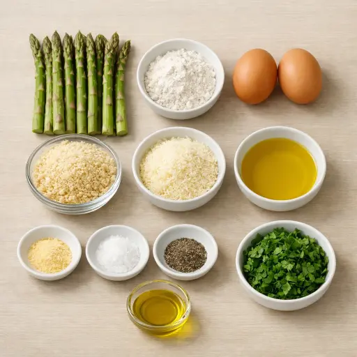 Ingredients for Crispy Garlic Parmesan Asparagus