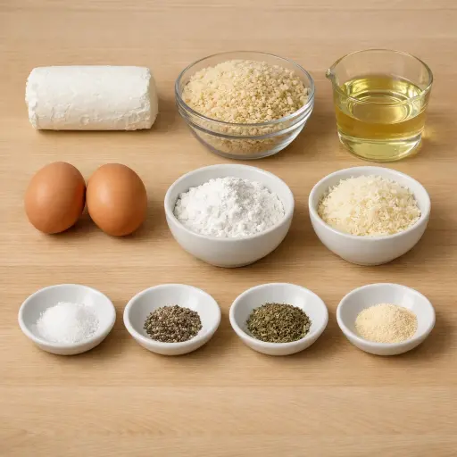 Ingredients for Crispy Goat Cheese Bites