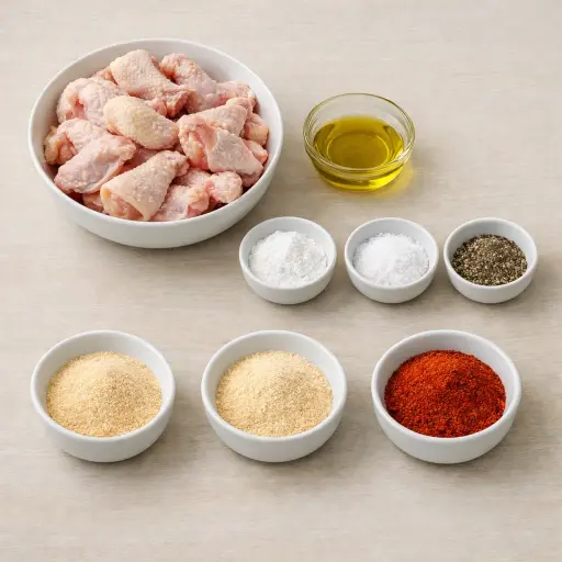 Ingredients for Crispy Oven-Roasted Wings