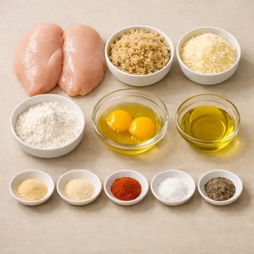 Ingredients for Crispy Quinoa-Crusted Chicken