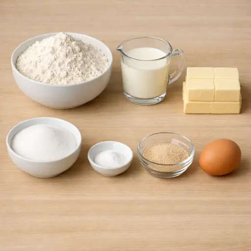 Ingredients for Croissants