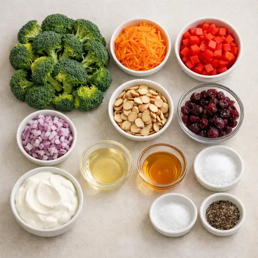 Ingredients for Crunchy Broccoli Delight