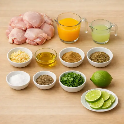 Ingredients for Cuban Mojo Chicken