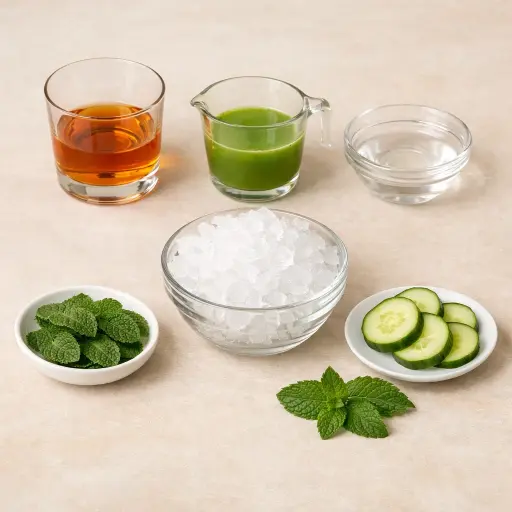 Ingredients for Cucumber Mint Julep