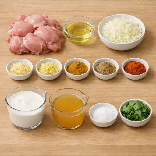 Ingredients for Curry Chicken