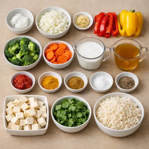 Ingredients for Dairy-Free Coconut Curry
