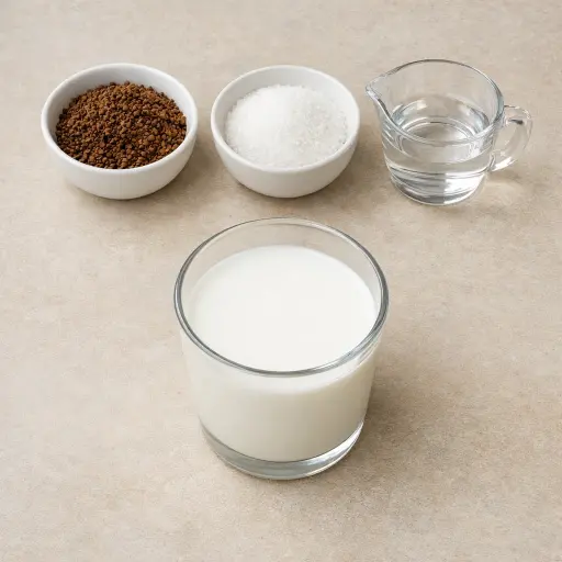 Ingredients for Dalgona Coffee