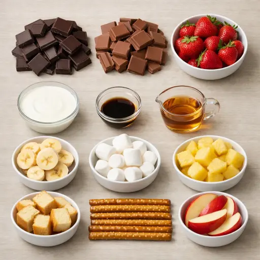 Ingredients for Decadent Chocolate Fondue