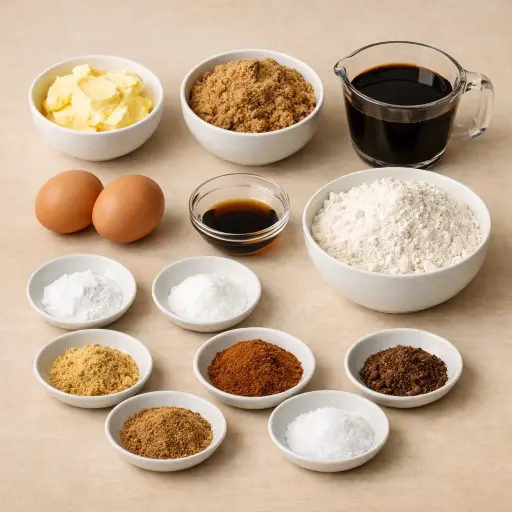 Ingredients for December: Gingerbread Cookies