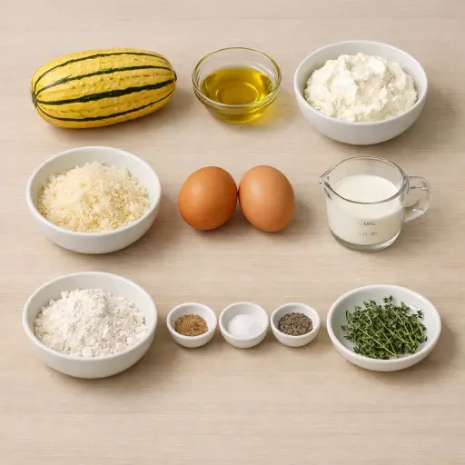 Ingredients for Delicata Squash Sformato