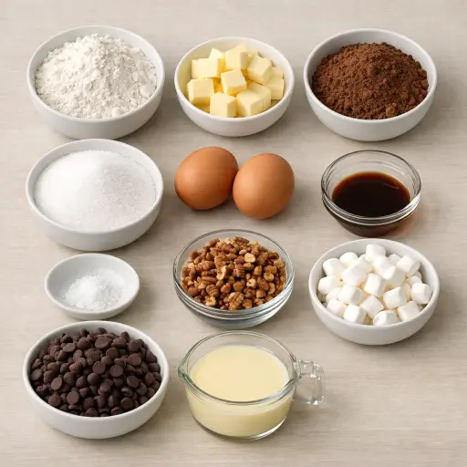 Ingredients for Delta Chocolate Swamp Cake