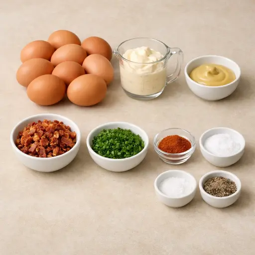 Ingredients for Deviled Eggs with a Twist