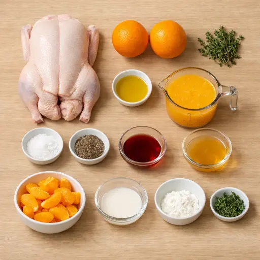Ingredients for Duck à l'Orange