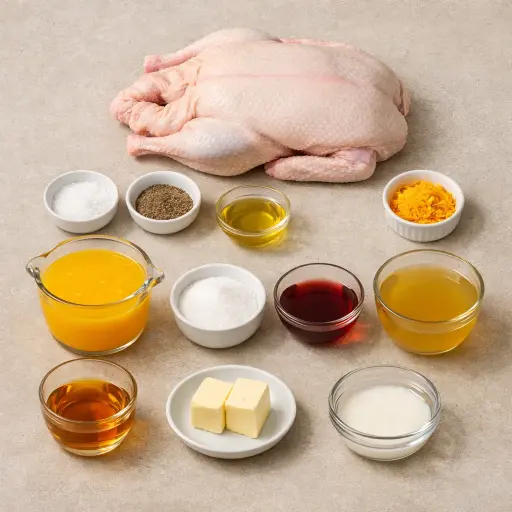 Ingredients for Duck à l’Orange