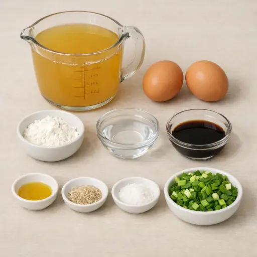 Ingredients for Egg Drop Soup
