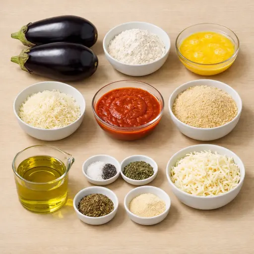 Ingredients for Eggplant Parmigiana