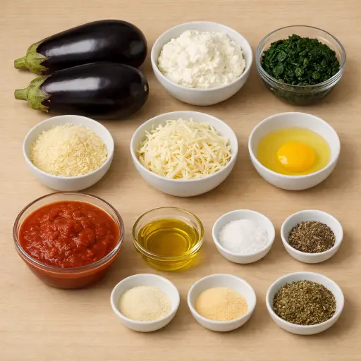 Ingredients for Eggplant Rollatini
