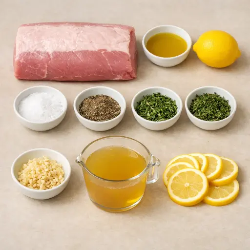 Ingredients for Elegant Pork Loin Roast
