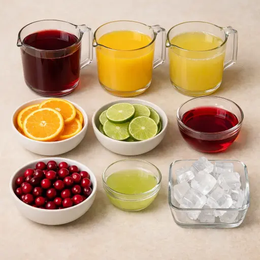 Ingredients for Festive Celebration Punch