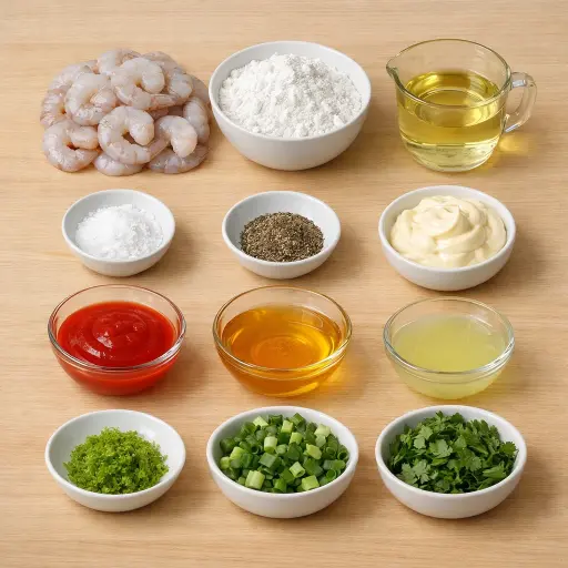 Ingredients for Fiery Citrus Shrimp Delight